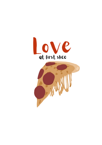 Love-pizza🍕 A3 Poster