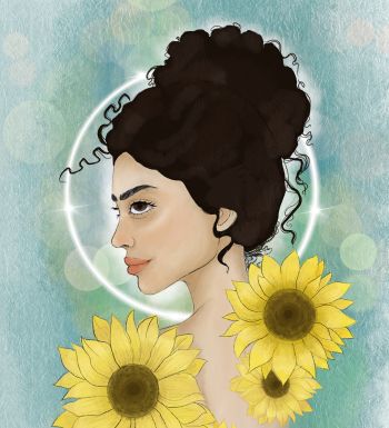 Sunflower bloom A3 Poster