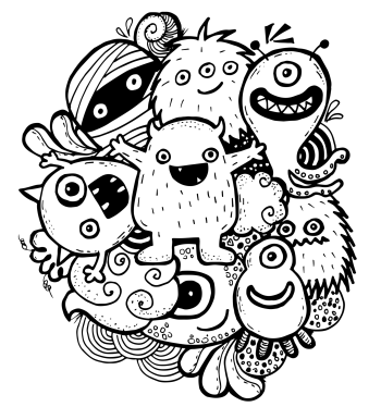 Boo Cute Funky Monsters 