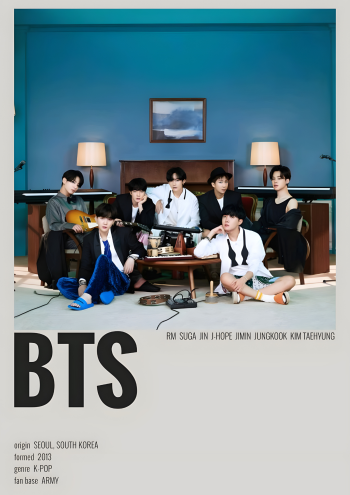 BTS Minimal Poster A3 Poster