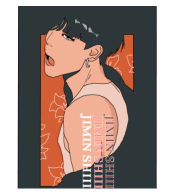 Park jimin A3 Poster