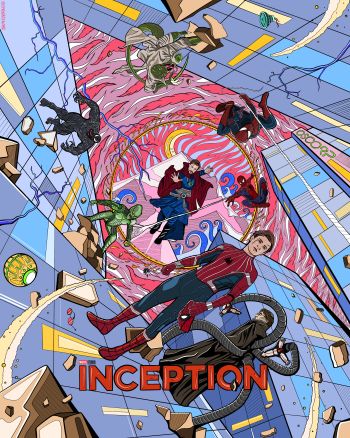 Spider-Man x inception A3 Poster