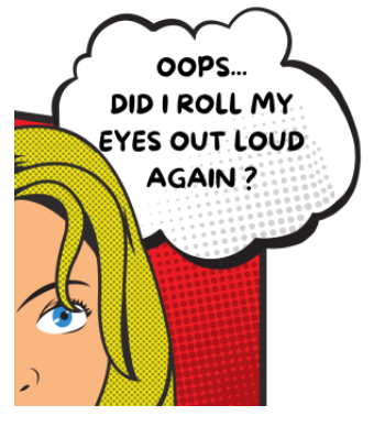 Eye Roll - Vintage Pop Art A3 Poster