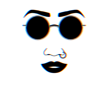 Hippie Woman A3 Poster