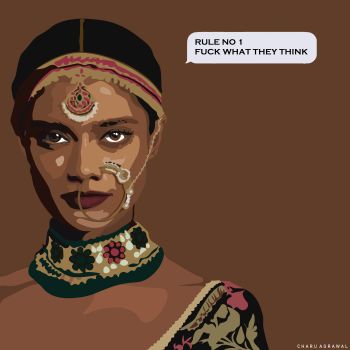 Indian Sassy Lady A3 Poster