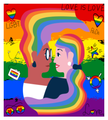 Pride -Out and Proud A3 Poster