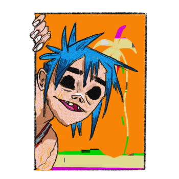 gorillaz 2-D A3 Poster