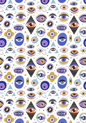 Greek evil eye A3 Poster