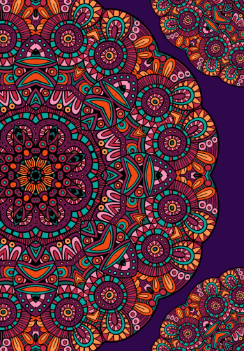 Healing mandala artwork A3 Poster