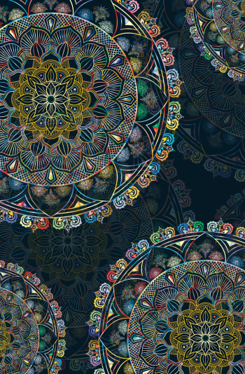 Bohemian mandala A3 Poster