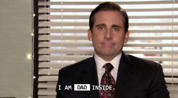 Dad Inside - Michael Scott A3 Poster