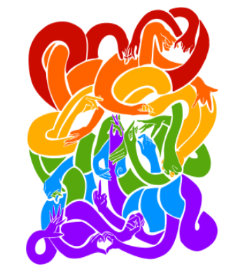 rainbowhands A3 Poster