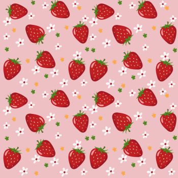 Strawberry splash A3 Poster