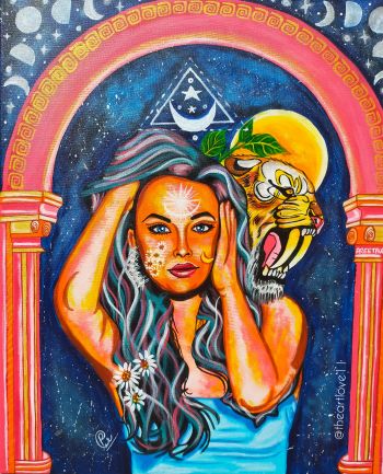 Moon Goddess  A3 Poster