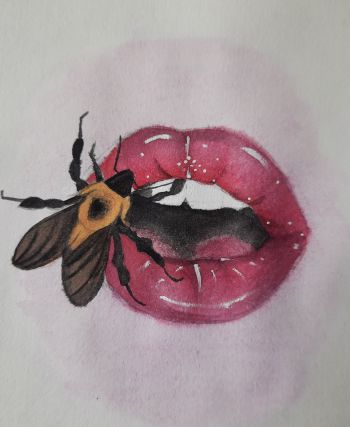 Honey Lips A3 Poster