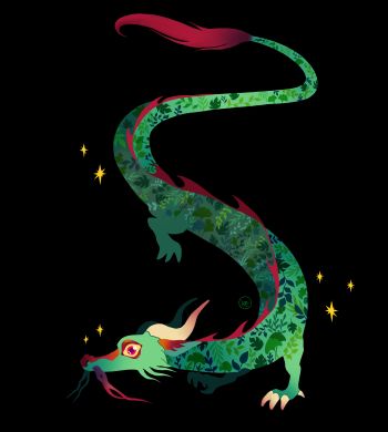 Plant Dragon A3 Poster
