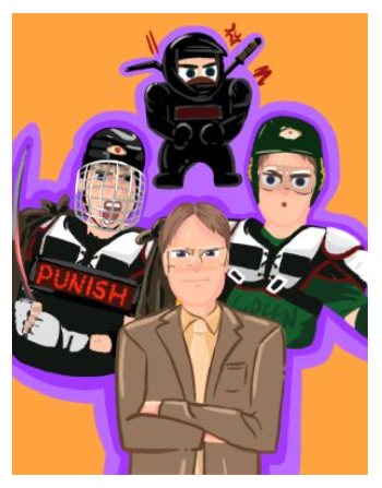 Dwight as RECYCLOPS  A3 Poster