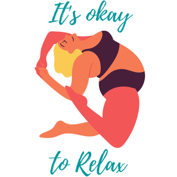 It's okay to relax A3 Poster