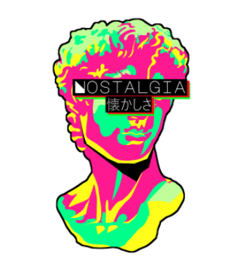 vaporwave retro nostalgia A3 Poster