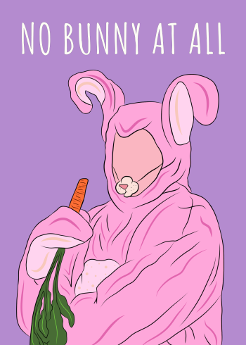 Chandler-No bunny at all A3 Poster