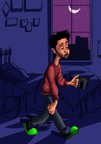 LAZY MONDAY A3 Poster