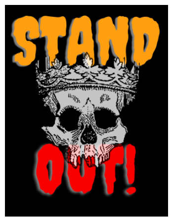 STAND OUT A3 Poster