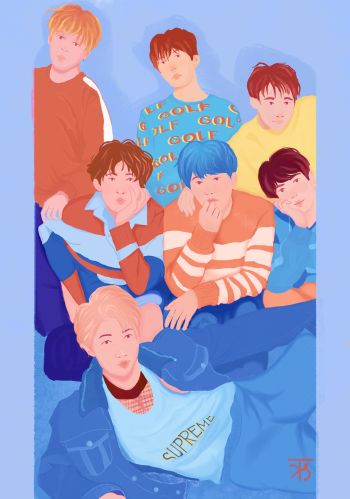 BTS<3  A3 Poster