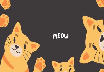 Meow  A3 Poster