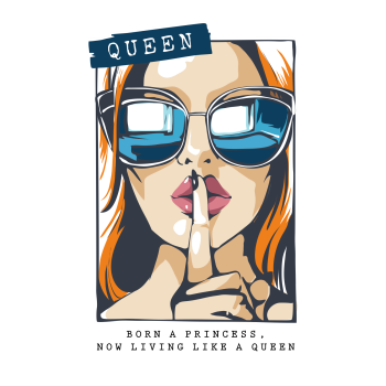 Girls Attitude _Girl Queen A3 Poster
