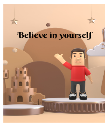 Believe in yourself A3 Poster