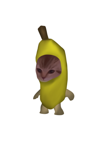 banana cat meme A3 Poster