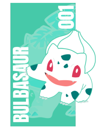 Bulbasaur  A3 Poster
