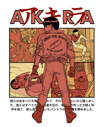 Akira Manga Poster  A3 Poster