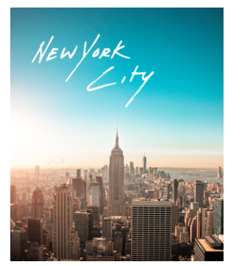 New York - Travel Series A3 Poster