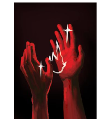 red hand 2 A3 Poster
