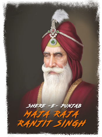MahaRaja Ranjit Singh Ji A3 Poster