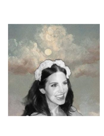 lana del rey (moon) A3 Poster