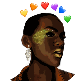 Eric with rainbow hearts 🌈 A3 Poster