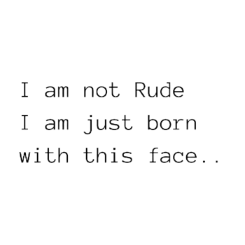 Not Rude Introvert quotes A3 Poster