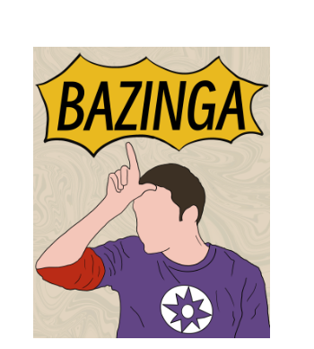 sheldon cooper - bazinga A4 Poster