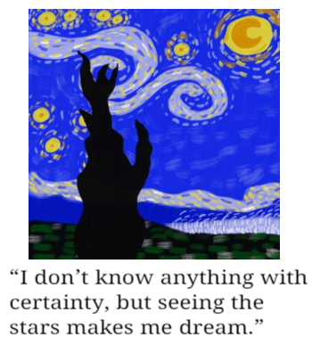 starry night van gogh A3 Poster