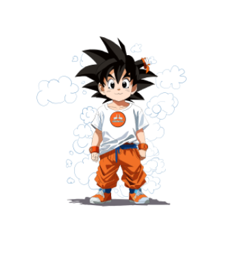 Baby Goku A3 Poster