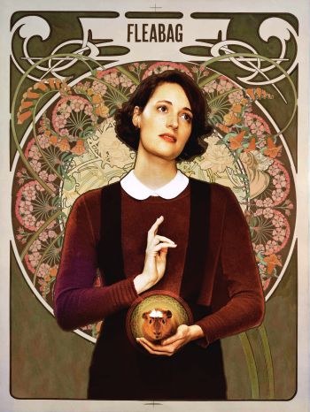 Fleabag Art Nouveau A3 Poster
