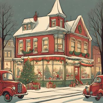 Victorian christmas  A3 Poster