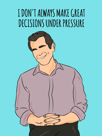 Modern Family-PhilDunphy quote A3 Poster