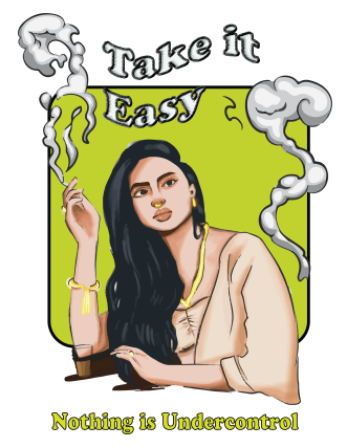 Chillin' W Tea, Take It Easy A4 Poster