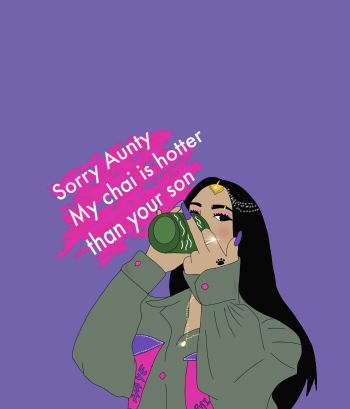 Sorry Aunty A3 Poster
