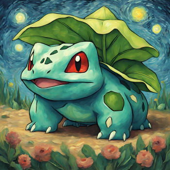 Bulbasaur - Van Gogh A3 Poster