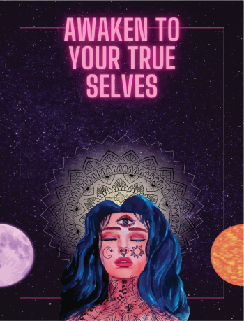 awaken to your true selves A3 Poster