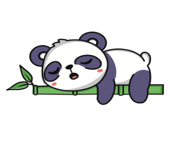 Sleeping Panda A3 Poster